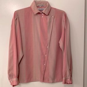 Vintage Diane Von Furstenberg 1980’s Blouse new wave punk asymmetrical offset 💕